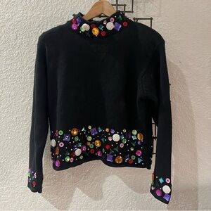 Vintage Lisa Nichols jeweled Sweater - Size Small